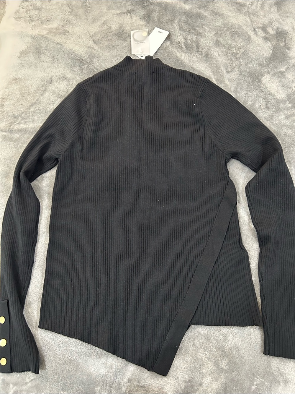 MANGO ASYMMETRICAL SWEATER WITH BUTTONS Size XL - Picture 6 of 7